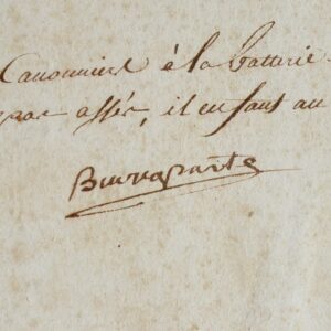 Rare pièce signée Buonaparte, écrite de Nice en messidor an 2, durant la Grande Terreur