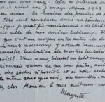 Superbe lettre de Magritte expliquant le rôle de la lumière dans sa peinture