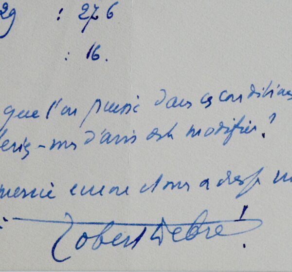 Robert Debré corrige les erreurs d'un article sur la démographie allemande