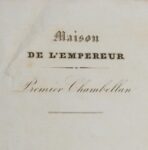 Invitation impériale à séjourner au Palais de Compiègne
