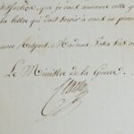 Le duc de Feltre, sur ordre de l'Empereur, alloue une pension à la veuve du général Sheldon