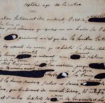 Précieux manuscrit fragmentaire de l'ouvrage de Lacépède : Les âges de la nature