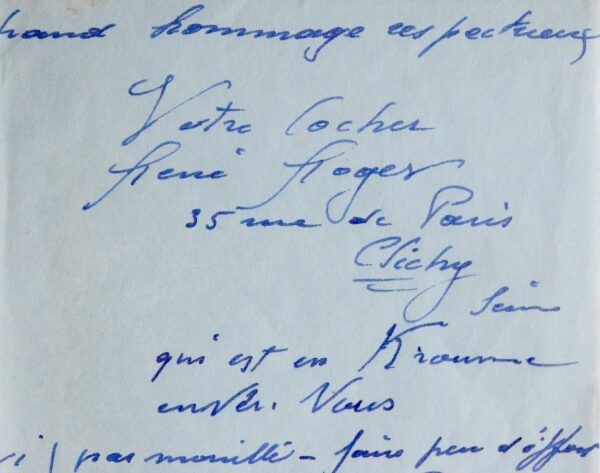 [ARGOT] - Étonnante lettre en argot, adressée à Michelle Vian