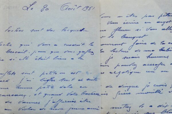 [ARGOT] - Étonnante lettre en argot, adressée à Michelle Vian
