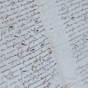 Belle et rare lettre de Jean de Morvillier, évêque d'Orléans et garde des sceaux, adressée à Catherine de Médicis