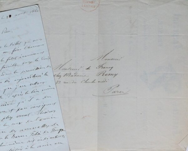 Élie de Beaumont reçoit le mémoire d'un confrère géologue et pleure sa mort