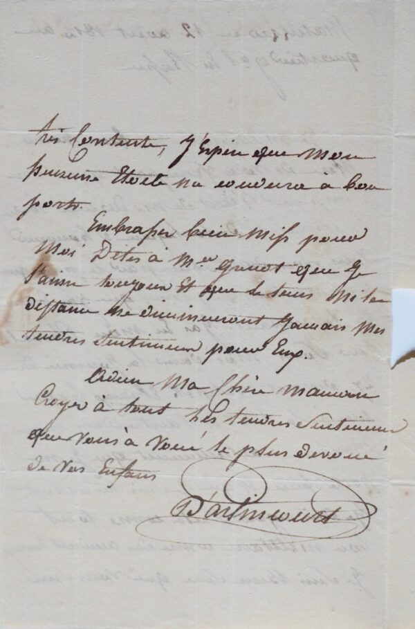 Deux lettres du baron d'Arlincourt durant la campagne de Russie