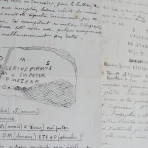 Alfred Bel décrit la découverte d'une inscription latine en Algérie