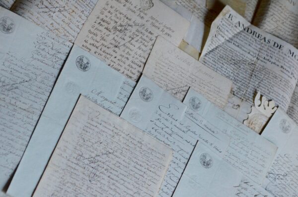 Archive concernant la famille de Simon de Cauvin, de La Roque-d'Antéron