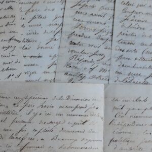 Trois lettres de Gustave Paul Cluseret (qui prit part à la guerre de Sécession), depuis New York