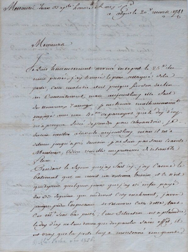 Relation sur l'épidémie de peste à Alger, en 1741