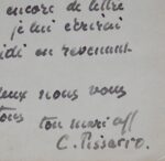 Camille Pissarro "travaillotte" et évoque Théo Van Rysselberghe et Émile Verhaeren