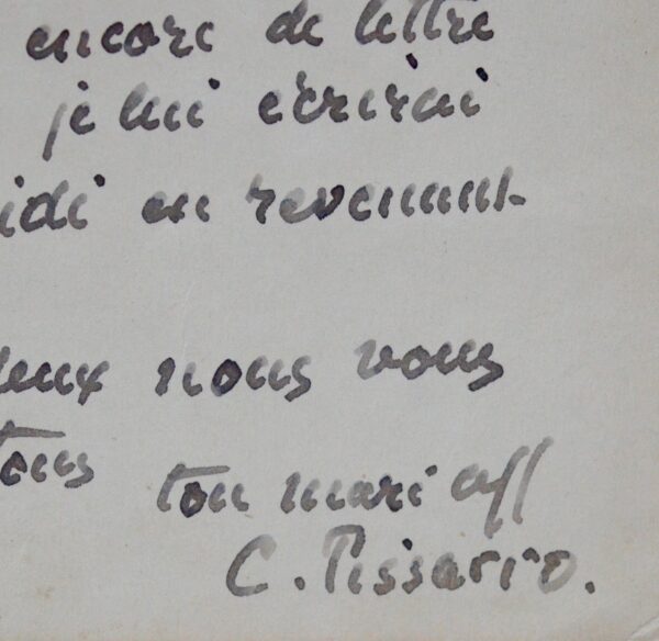 Camille Pissarro "travaillotte" et évoque Théo Van Rysselberghe et Émile Verhaeren