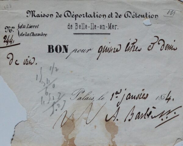 Exceptionnelle lettre de Barbès, l'année de sa mort, sur ses combats et le droit des femmes