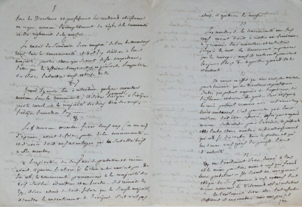 Projet d'organisation du séminaire de Montauban par l'évêque Jean-Marie Doney