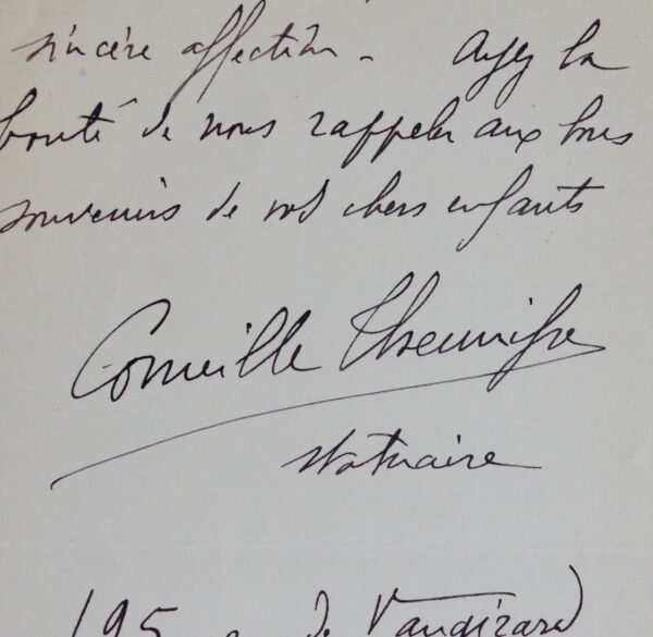 Ensemble de 8 lettres du sculpteur et médailleur Corneille Theunissen