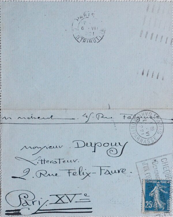 Mathurin Méheut ravi de l'article "La Bretagne maritime et ses peintres"