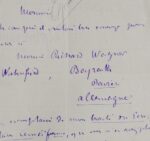 Arthur de Gobineau envoie à Richard Wagner son Traité des écritures cunéiformes