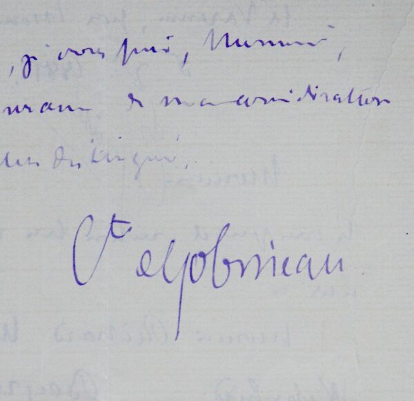 Arthur de Gobineau envoie à Richard Wagner son Traité des écritures cunéiformes