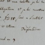 Le botaniste René Louiche Desfontaines ordonne la confection d'un vêtement.