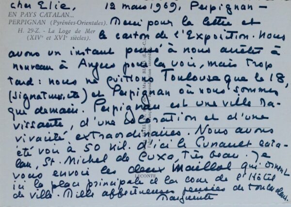 Marguerite Yourcenar subjuguée par Perpignan