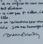 Blondin, confiné à la campagne, ironise "ce n'est pas St Hélène, c'est l'île d'Elbe"
