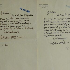 Jean Giono demande le même traitement que Maurois, Vialar et Dutourd