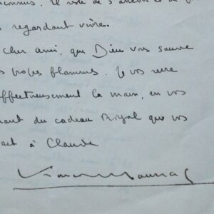 Superbe lettre de Mauriac à Jouhandeau sur son "terrible livre"