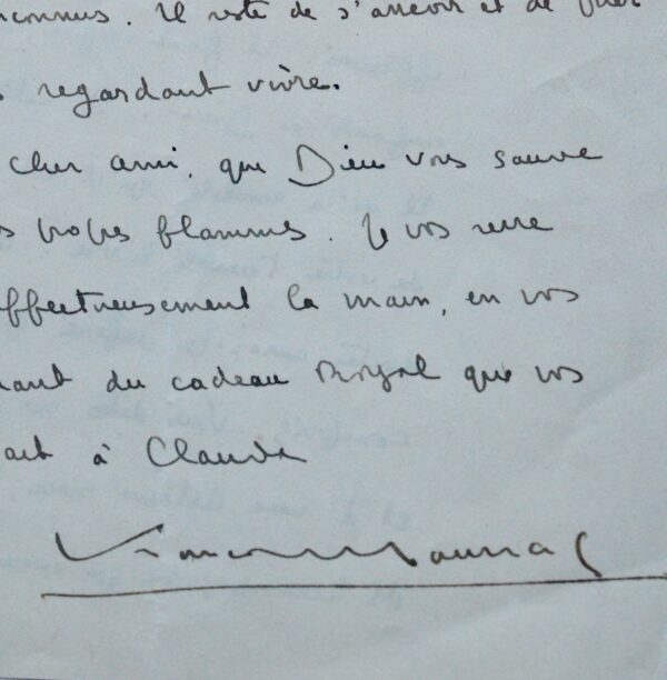 Superbe lettre de Mauriac à Jouhandeau sur son "terrible livre"
