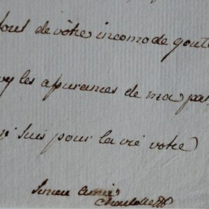 Belle et tendre lettre de Marie-Caroline d'Autriche, reine de Naples et soeur de Marie-Antoinette