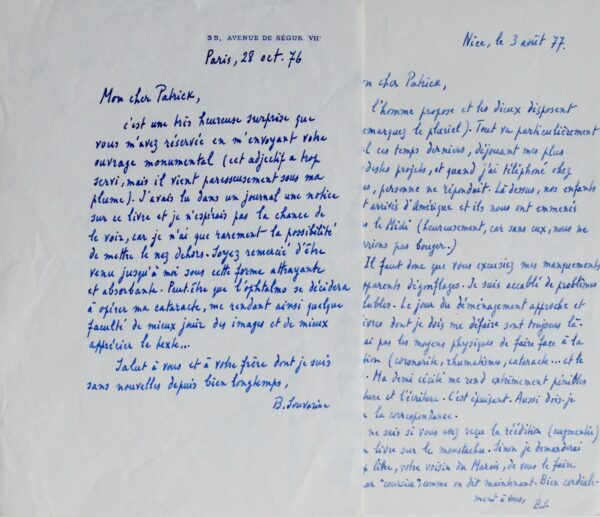 Boris Souvarine évoque la réédition de son ouvrage sur Staline