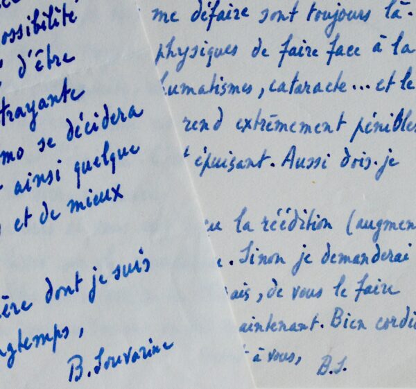 Boris Souvarine évoque la réédition de son ouvrage sur Staline