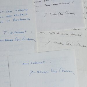 4 lettres de Claude Lévi-Strauss sur son admiration pour Max Ernst