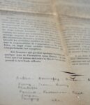 Epreuve corrigée par André Breton du manifeste anticolonialiste : "Liberté est un mot vietnamien"