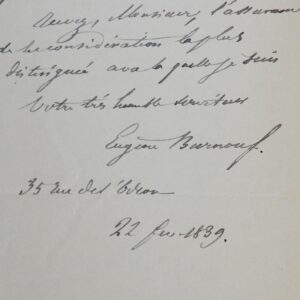 Eugène Burnouf achète la collection de manuscrits indiens de Lemeray-Beauchamps