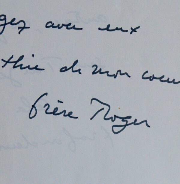 Trois belles lettres de Frère Roger, fondateur de la Communauté de Taizé