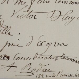 La ville de Paris commande un buste de Victor Hugo à Auguste Rodin