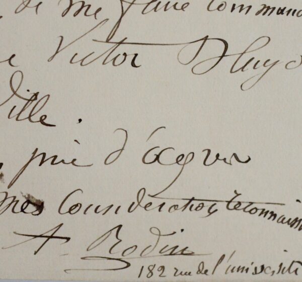 La ville de Paris commande un buste de Victor Hugo à Auguste Rodin
