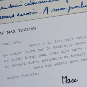 Deux lettres de Max Thurian de la communauté de Taizé