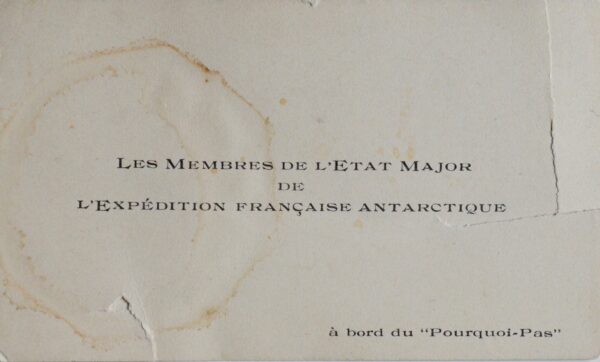 Jacques Liouville embarque pour la seconde expédition polaire du Pourquoi Pas ?