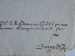 Superbe lettre de François Ier au duc de Guise