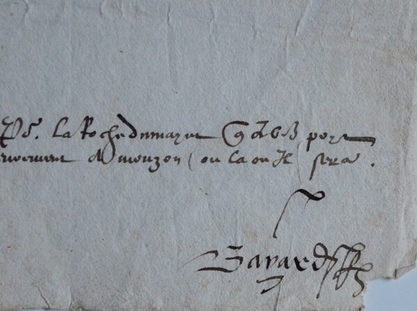 Superbe lettre de François Ier au duc de Guise