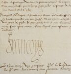 Superbe lettre de François Ier au duc de Guise