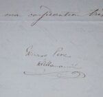 Deux lettres du peintre et lithographe espagnol Genaro Pérez de Villaamil