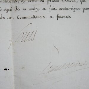 Rare brevet d'admission d'une jeune aristocrate à la Maison royale de Saint-Cyr