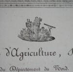 Diplôme de 1823 de la Société centrale d'Agriculture, Sciences et Arts du Nord