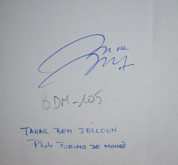 Beau portrait de Tahar Ben Jelloun par Bruno de Monès