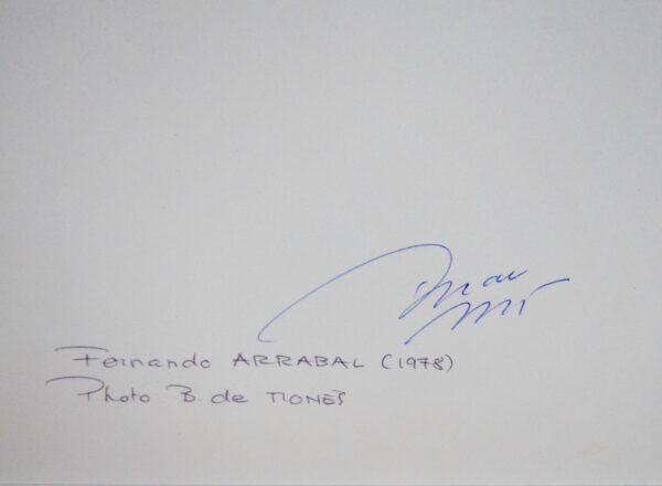 Portrait photographique de Fernando Arrabal, par Bruno de Monès