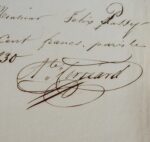 Quittance d'un des rescapés du radeau de la Méduse, Alexandre Corréard