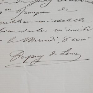 Henri Dupuy de Lôme dîne avec le jury de l'Exposition universelle